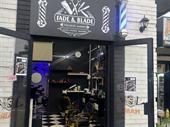 high-traffic barber shop with